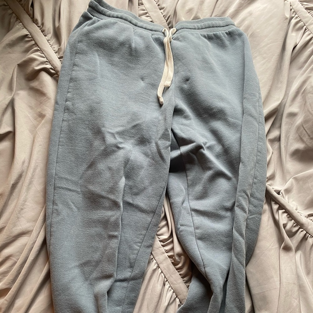 blue sweatpants